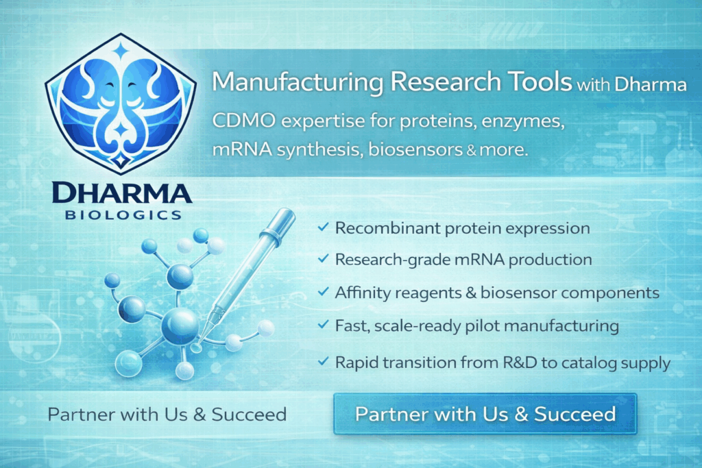 Dharma Biologics, Manufacturing Research Tools, top Indian CDMO 